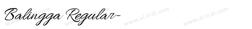 Balingga Regular字体转换 Balingga Regular字体转换